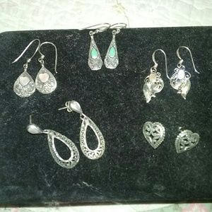 Vintage Sterling Silver Earrings